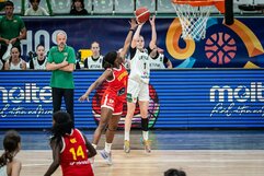 Lietuva U20 – Ispanija U20 rungtynių akimirka | FIBA nuotr.