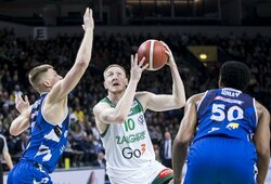 Įspūdingą paskutinį kėlinį sužaidęs „Žalgiris“ išsigelbėjo Klaipėdoje