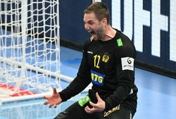 Švedų staigmena: po fantastiško vartininko epizodo išplėšė pergalę prieš prancūzus ir pateko į Europos rankinio čempionato finalą