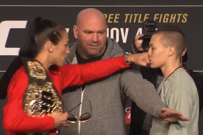 Joanna Jedrzejczyk ir Rose Namajunas | Youtube.com nuotr.