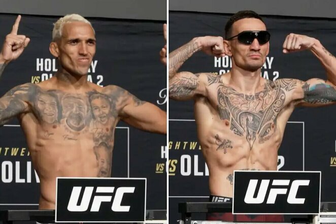 Charlesas Oliveira ir Maxas Holloway | Organizatorių nuotr.
