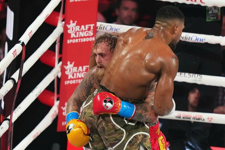 Jake'as Paulas ir Anthony Joshua | Scanpix nuotr.