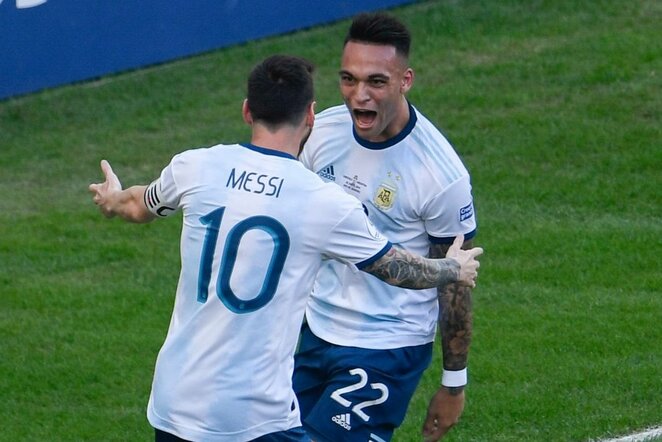 Lautaro Martinezas ir Lionelis Messi | Scanpix nuotr.