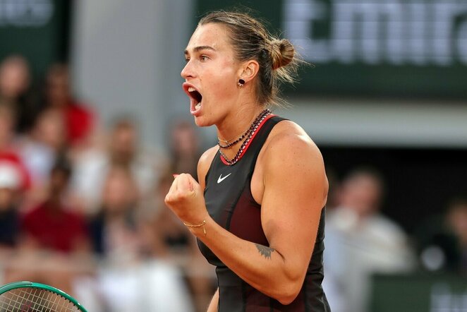 Aryna Sabalenka prieš Naomi Osaką | EPA / TERESA SUAREZ nuotr.