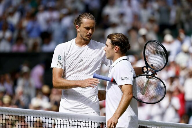 Alexanderis Zverevas prieš Arthurą Fery | EPA / DANIEL HAMBURY nuotr.