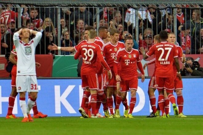 „Bayern“ futbolininkų džiaugsmas | AP/Scanpix nuotr.