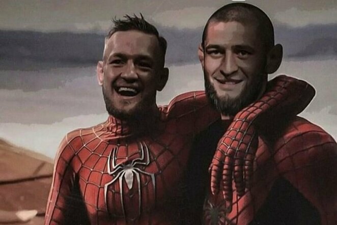 Conoras McGregoras ir Chamzatas Čimajevas | „Twitter“ nuotr.