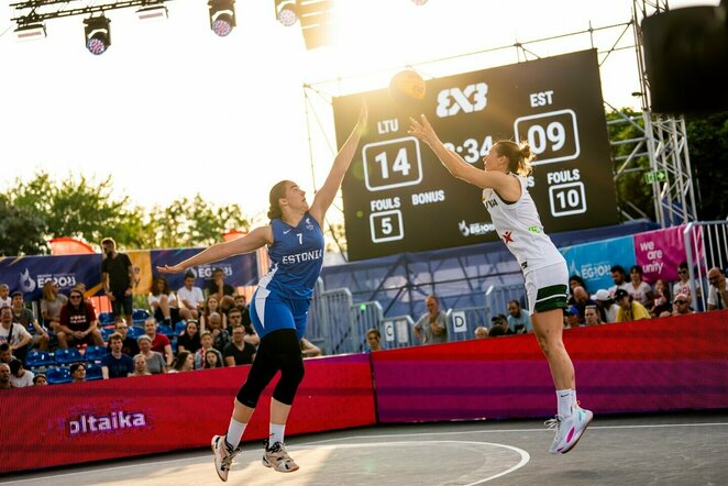 Lietuvos moterų 3x3 krepšinio rinktinė Europos žaidynėse | Vytauto Dranginio nuotr.