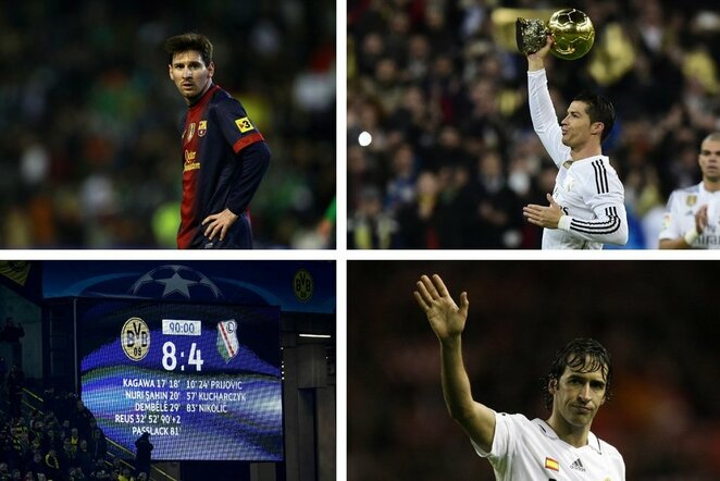 Lionelis Messi, Cristiano Ronaldo ir Raulis | Scanpix nuotr.