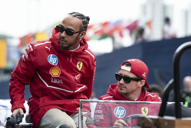 Lewisas Hamiltonas ir Charlesas Leclercas | Scanpix nuotr.