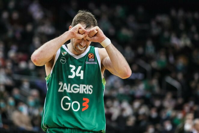 „Žalgiris“ – „AX Armani“ rungtynių akimirka | Eriko Ovčarenko / BNS foto nuotr.