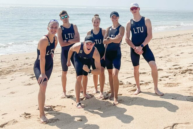 Penkiakovininkų rinktinė atvyko į pasaulio biatlo ir triatlo čempionatą Balyje | Organizatorių nuotr.