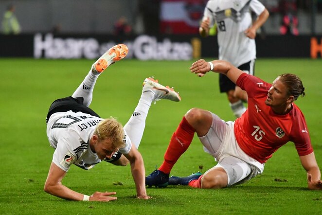 Austrijos - Vokietijos rungtynių akimirka | Scanpix nuotr.