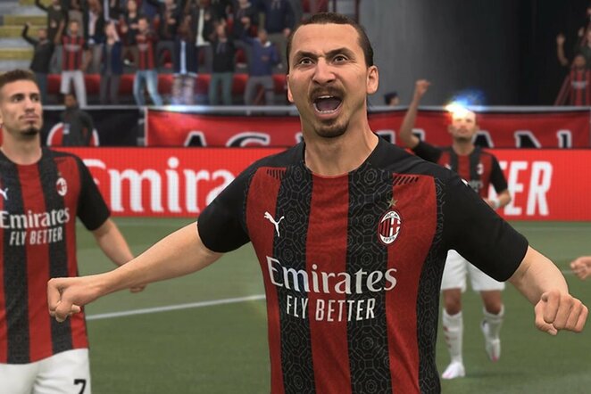 Zlatanas Ibrahimovičius žaidime FIFA21 | Organizatorių nuotr.