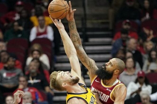 Domantas Sabonis ir Tysonas Chandleris | Scanpix nuotr.