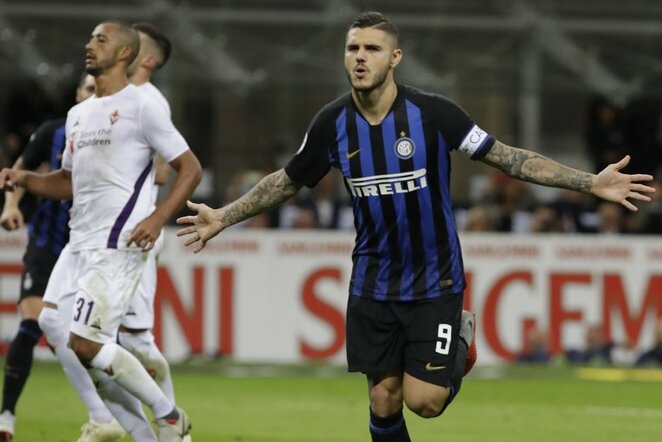 „Inter“ – „Fiorentina“ rungtynių akimirka  | Scanpix nuotr.