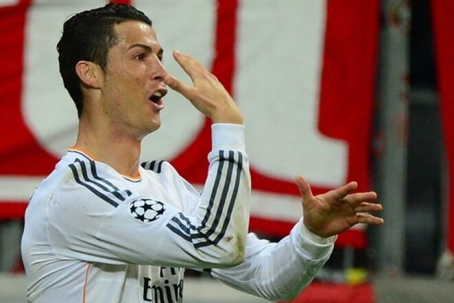 Cristiano Ronaldo per 10 ČL rungtynių pelnė jau 16 įvarčių | AFP/Scanpix nuotr.