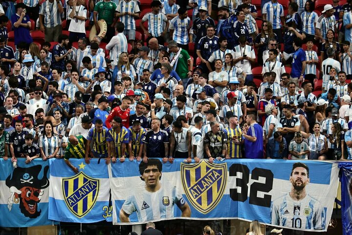 Argentinos rinktinės sirgaliai | EPA / RONALD WITTEK nuotr.