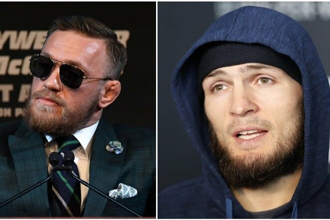 Conoras McGregoras ir Chabibas Nurmagomedovas | Scanpix nuotr.