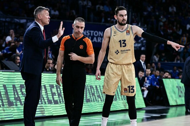 Šarūnas Jasikevičius, Tomašas Satoransky | „Twitter“ nuotr.