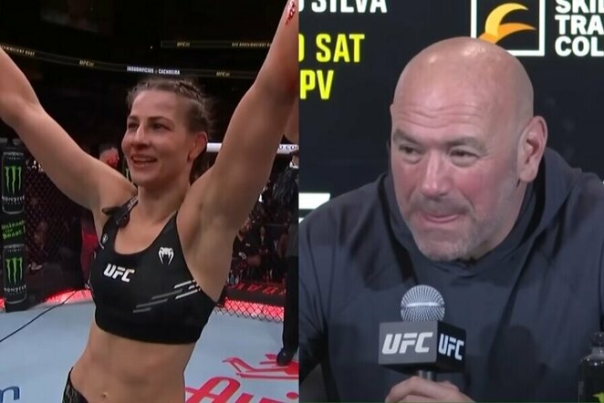 Jasmine Jasudavicius ir Dana White'as | „Stop“ kadras