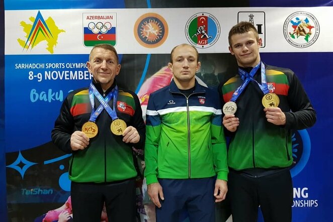 Albertas Kašėta, Sergejus Grečicho ir Deividas Matusevičius | „Facebook“ nuotr.