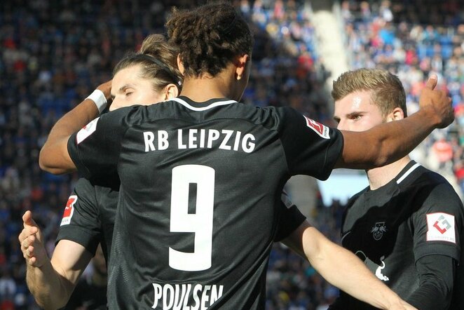 „Hoffenheim“ – „RB Leipzig“ rungtynių akimirka  | Scanpix nuotr.