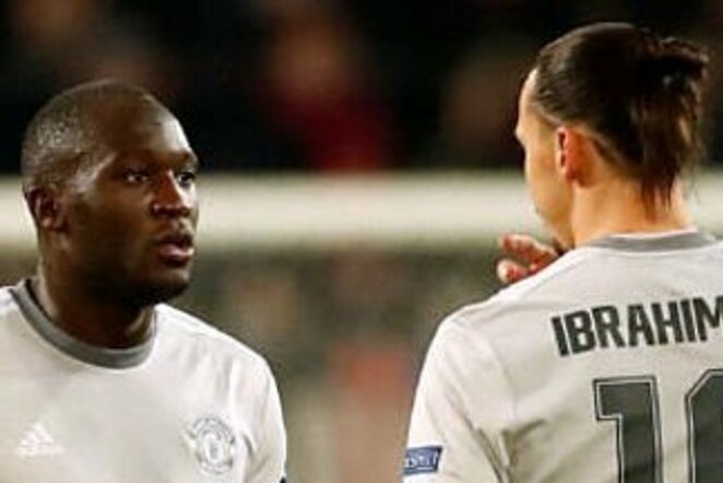 Romelu Lukaku ir Zlatanas Ibrahimovičius | „Twitter“ nuotr.