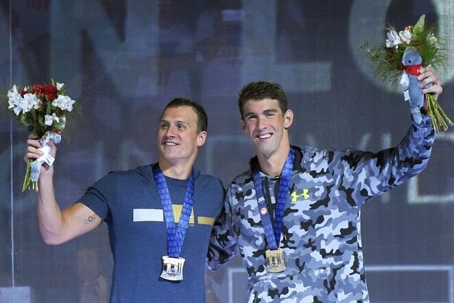 Ryanas Lochte ir Michaelas Phelpsas | Scanpix nuotr.
