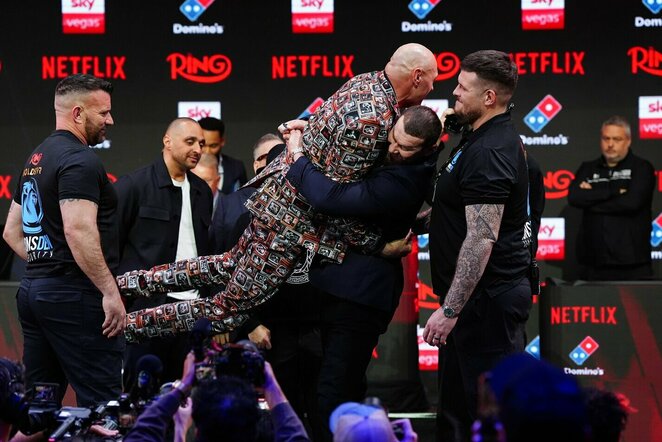 Tysonas Fury ir Arslanbekas Machmudovas | Scanpix nuotr.