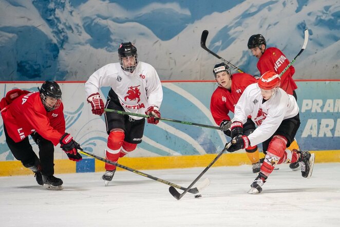 Lietuvos ledo ritulio rinktinės treniruotė | hockey.lt nuotr.