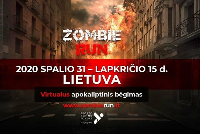 Apokaliptinis bėgimas „Zombie Run“ tapo virtualiu | Organizatorių nuotr.