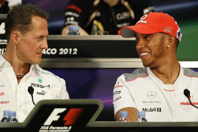 Michaelis Schumacheris ir Lewisas Hamiltonas | Scanpix nuotr.