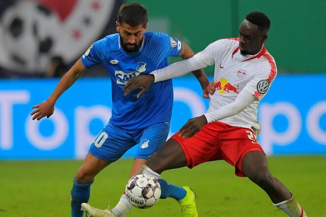 „RB Leipzig“ – „Hoffenheim“ rungtynių akimirka  | Scanpix nuotr.
