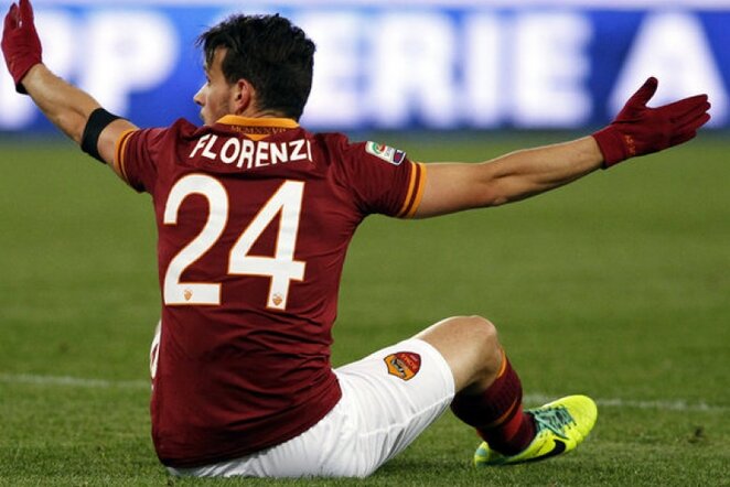 Alessandro Florenzi nepatenkintas teisėjo sprendimu | AFP/Scanpix nuotr.