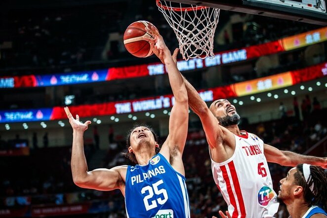 Tuniso ir Filipinų rungtynių akimirka | FIBA nuotr.
