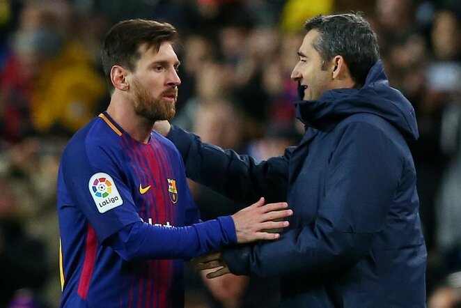 Lionelis Messi ir Ernesto Valverde | Scanpix nuotr.