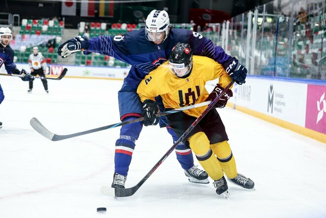 Lietuva – Prancūzija rungtynių akimirka | IIHF nuotr.