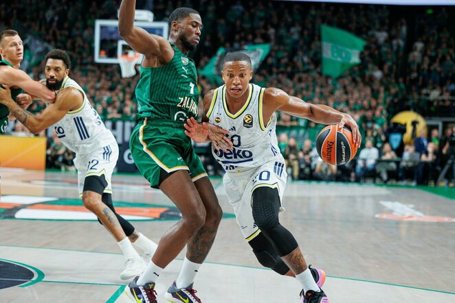 „Žalgiris“ – „Fenerbahče“ rungtynių akimirka | Eriko Ovčarenko / BNS foto nuotr.