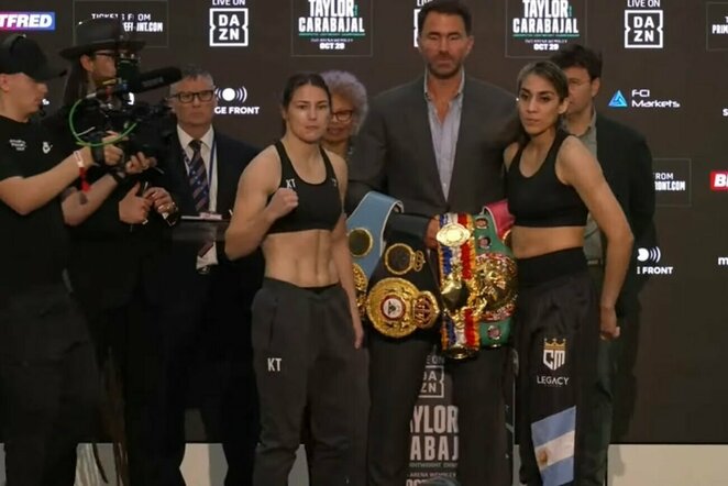 Katie Taylor ir Karen Elizabeth Carabajal | „Stop“ kadras