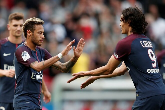 Neymaras (kairėje) ir Edinsonas Cavani (dešinėje) | Scanpix nuotr.