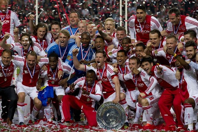 „Ajax“ džiaugiasi titulu | AP/Scanpix nuotr.