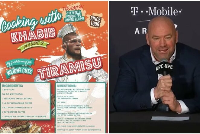 Tony Fergusono pokštai ir Dana White'as | „Twitter“ nuotr.