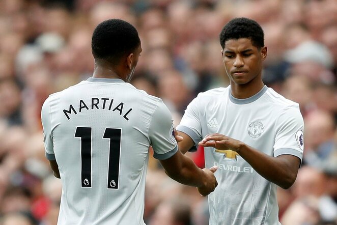 Anthony Martialis ir Marcusas Rashfordas | Scanpix nuotr.