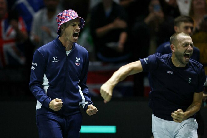 Andy Murray'us ir Danielis Evansas | Scanpix nuotr.