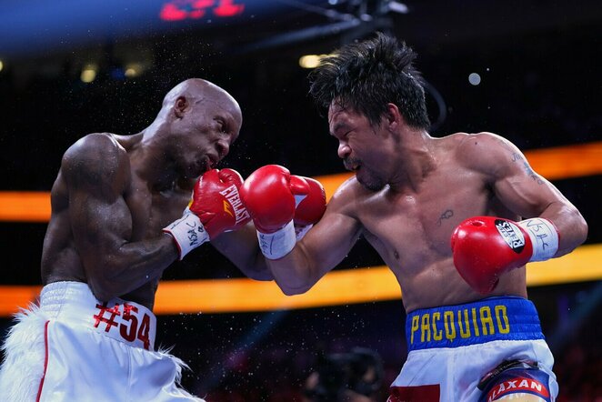 Yordenis Ugas ir Manny Pacquiao | Scanpix nuotr.