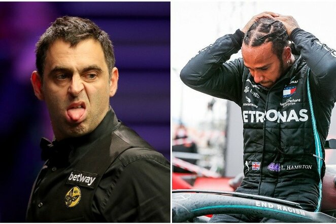 Ronnie O'Sullivanas ir Lewisas Hamiltonas | Scanpix nuotr.