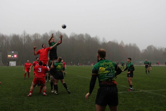 Lietuvių ir šveicarų rungtynės | Šiaulių regbio akademijos nuotr.