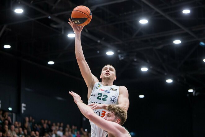„Gargždai“ – „Žalgiris“ rungtynių akimirka | Roko Lukoševičiaus nuotr.