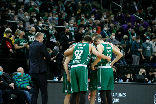 „Žalgiris“ – „AX Armani“ rungtynių akimirka | Eriko Ovčarenko / BNS foto nuotr.